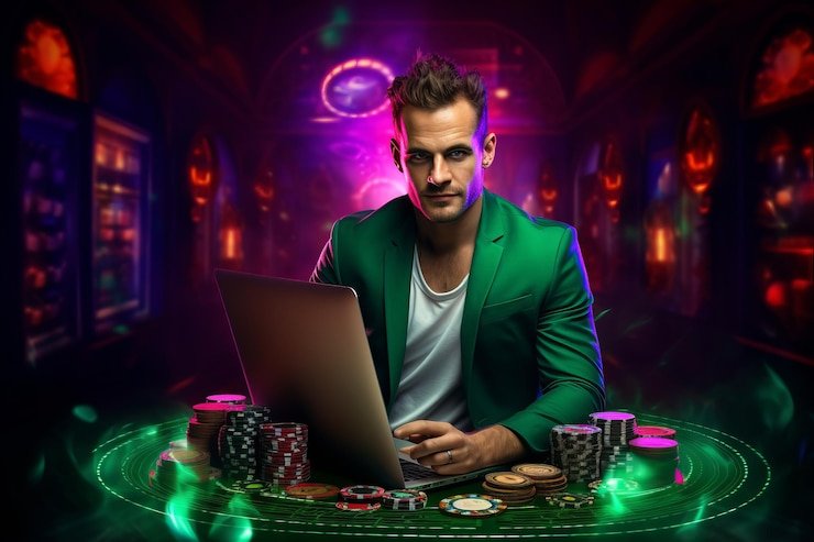 Live Gaple Online multiplayer table interface on owltoto login showing player positions and domino tiles